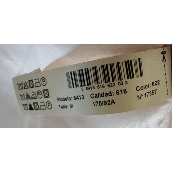 Massimo Dutti Pale Pink Zip Front Blazer, US Size M, NWT - Picture 8 of 8